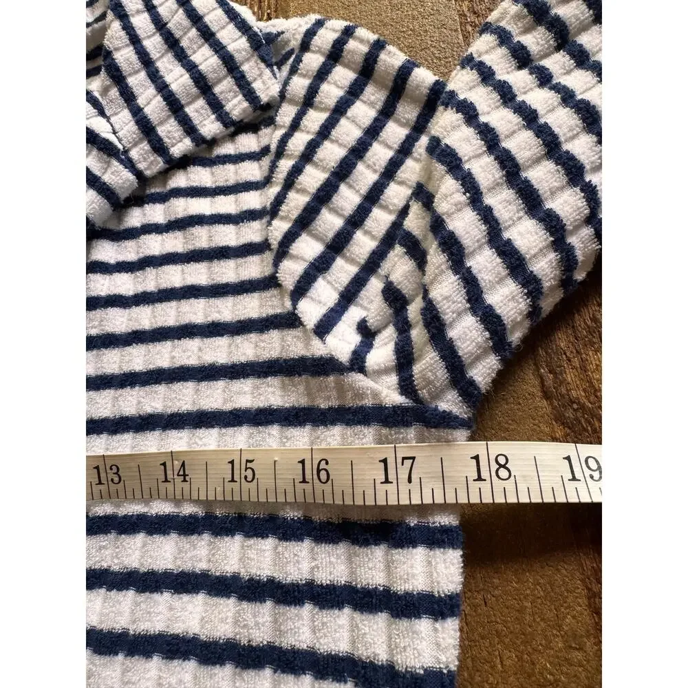J. Crew Polo Mini Dress in Striped Towel Terry Size XS
